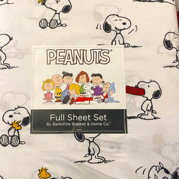 Peanuts SNOOPY MOODS FULL Size Sheet Set (many moods of Snoopy) red bowl - Picture 2 of 2